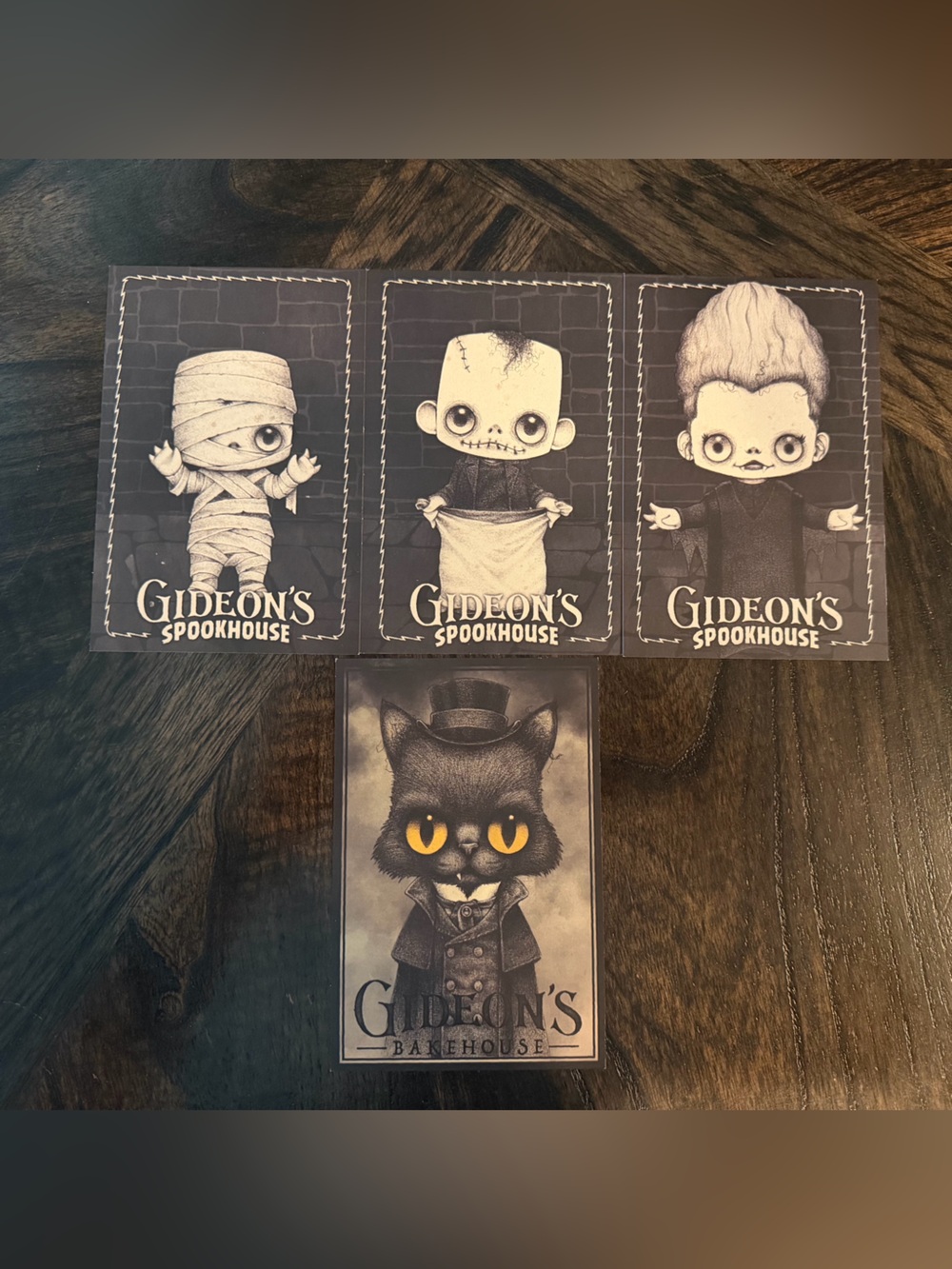 Gideon’s Bakehouse / Spookhouse October 2023 Four Menu Lot